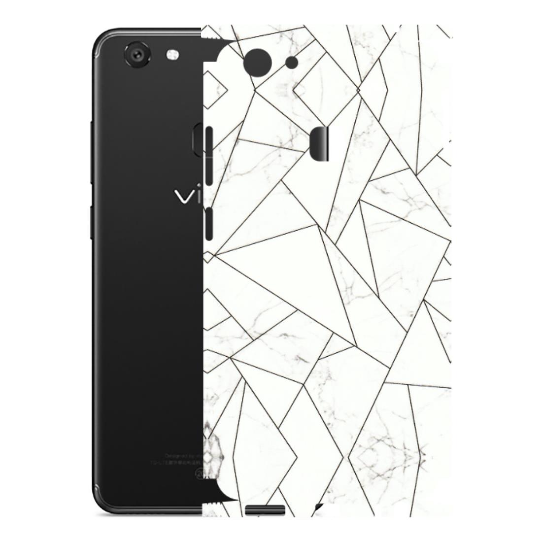 VIVO Y Series Phone Skins (All Models) - Luxury White Marble Effect - 3D Embossed Finish (L-168) Vivo Y79