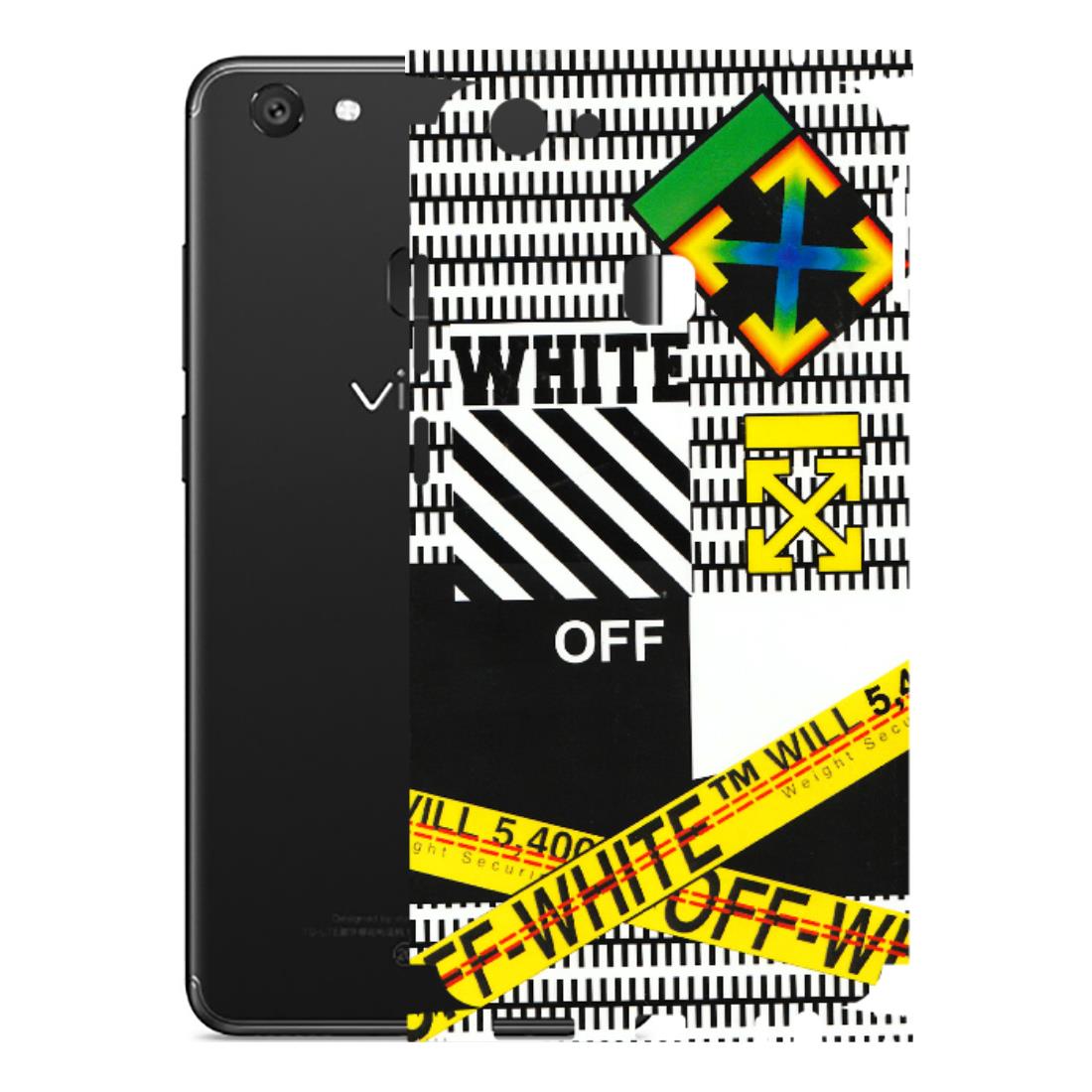 VIVO Y Series Phone Skins (All Models) - White Off Abstract - 3D Embossed Finish (L-172) Vivo Y79