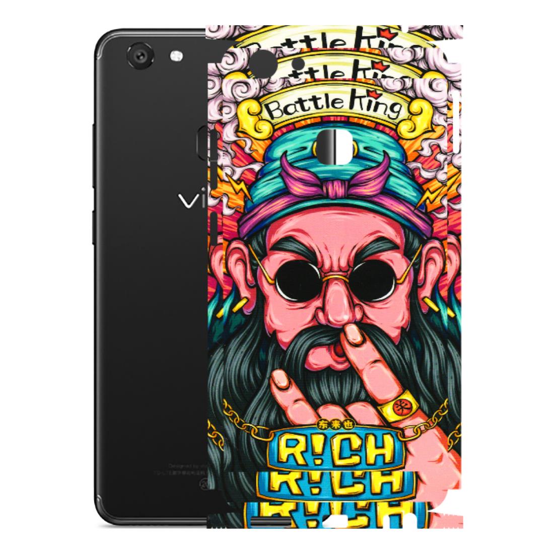 VIVO Y Series Phone Skins (All Models) - Battle King Dude Face - 3D Embossed Finish (L-178) Vivo Y79
