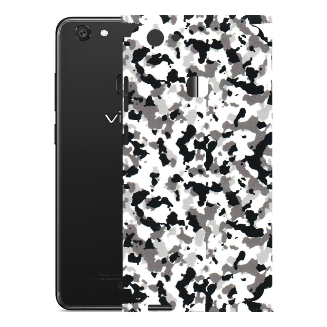 VIVO Y Series Phone Skins (All Models) - White Black Camouflage - 3D Embossed Finish (L-18) Vivo Y79