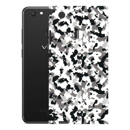VIVO Y Series Phone Skins (All Models) - White Black Camouflage - 3D Embossed Finish (L-18) Vivo Y79