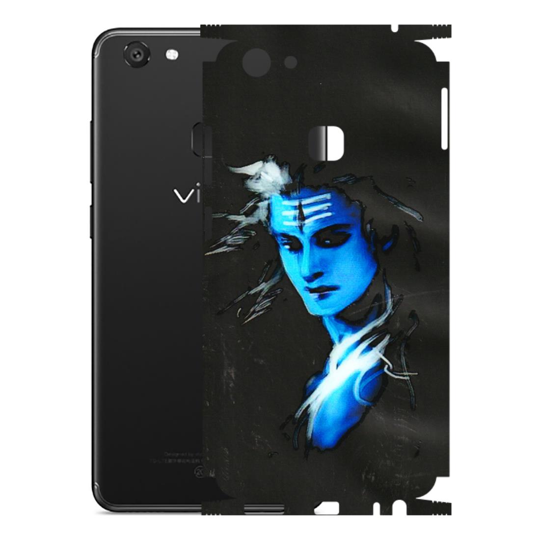VIVO Y Series Phone Skins (All Models) - Har Har Mahadev Blue/Black - 3D Embossed Finish (L-185) Vivo Y79