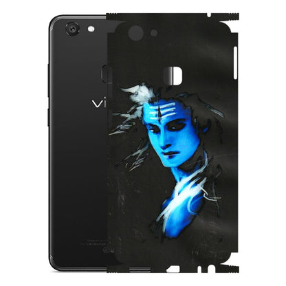 VIVO Y Series Phone Skins (All Models) - Har Har Mahadev Blue/Black - 3D Embossed Finish (L-185) Vivo Y79