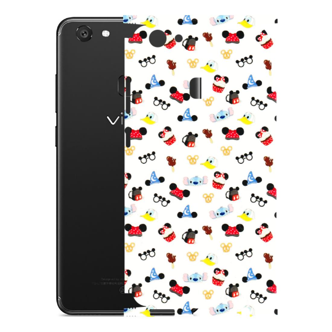 VIVO Y Series Phone Skins (All Models) - Minnie Mouse & Donald Doodles s - 3D Embossed Finish (L-194) Vivo Y79