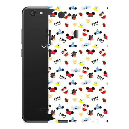 VIVO Y Series Phone Skins (All Models) - Minnie Mouse & Donald Doodles s - 3D Embossed Finish (L-194) Vivo Y79