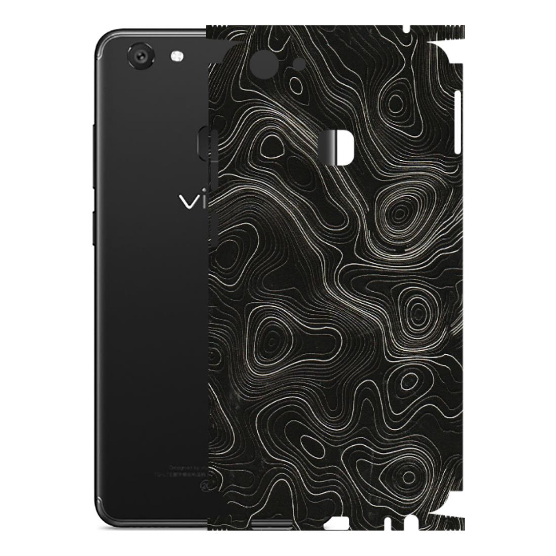 VIVO Y Series Phone Skins (All Models) - Black Swirl - 3D Embossed Finish (L-196) Vivo Y79
