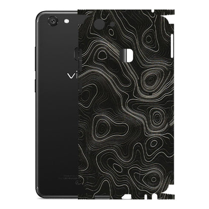 VIVO Y Series Phone Skins (All Models) - Black Swirl - 3D Embossed Finish (L-196) Vivo Y79