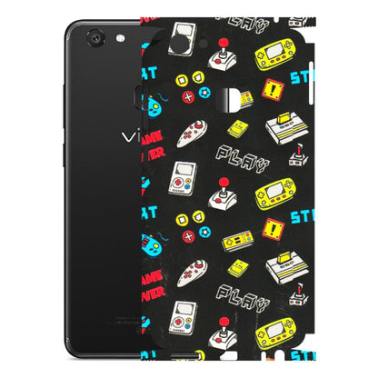 VIVO Y Series Phone Skins (All Models) - Gaming Doodles - 3D Embossed Finish (L-224) Vivo Y79