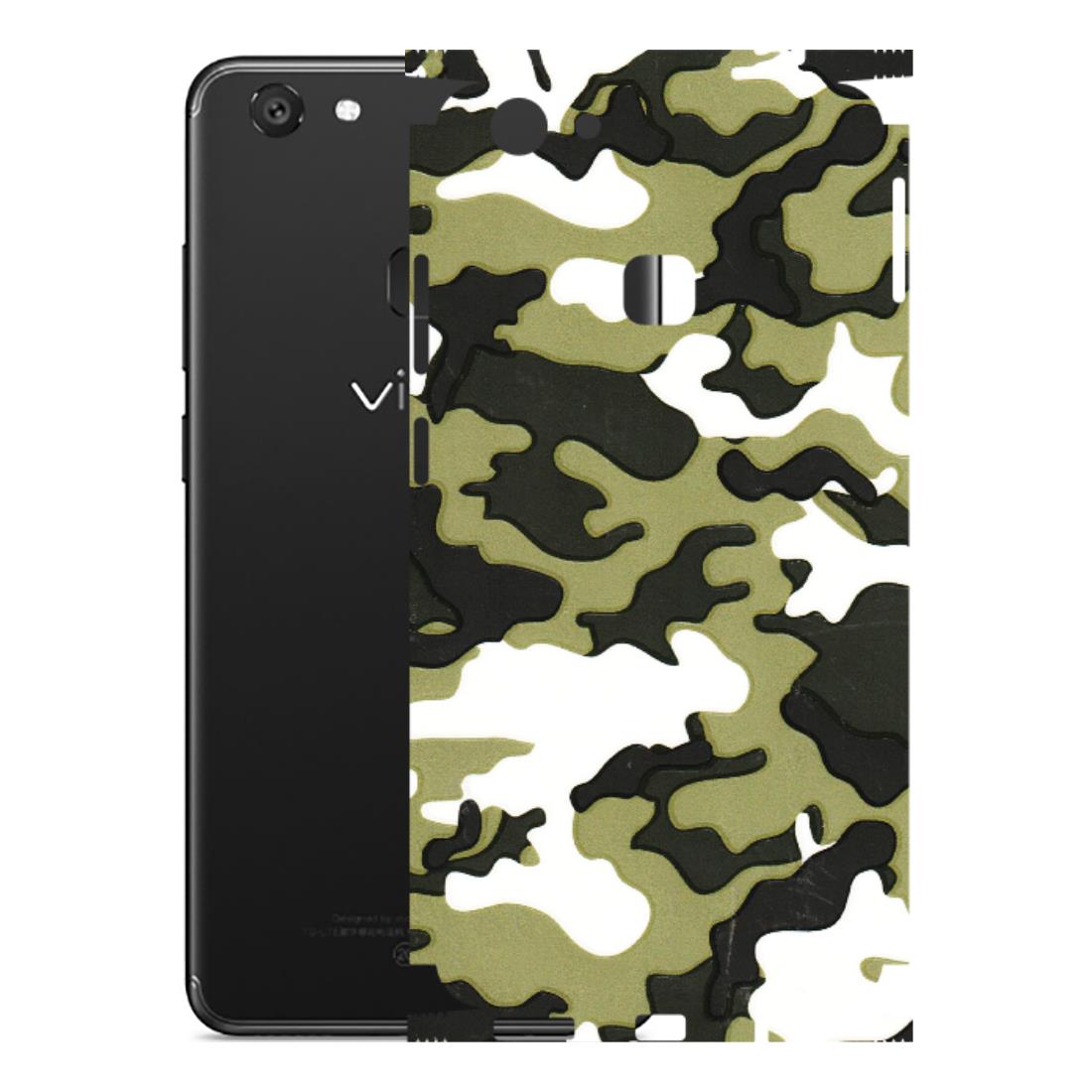 VIVO Y Series Phone Skins (All Models) - Camouflages White And Green - 3D Embossed Finish (L-243) Vivo Y79