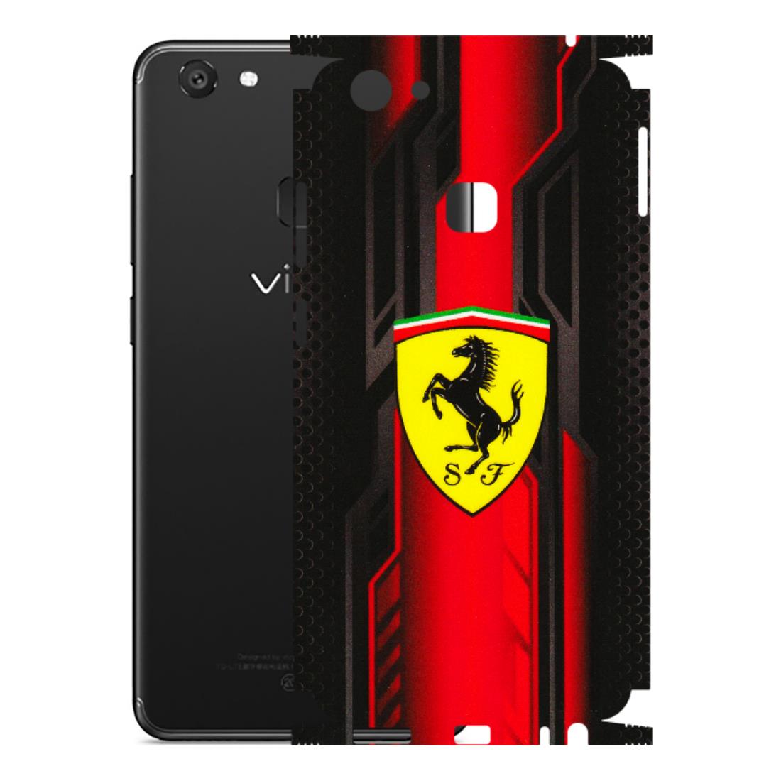 VIVO Y Series Phone Skins (All Models) - Black Ferrari Logo - 3D Embossed Finish (L-253) Vivo Y79
