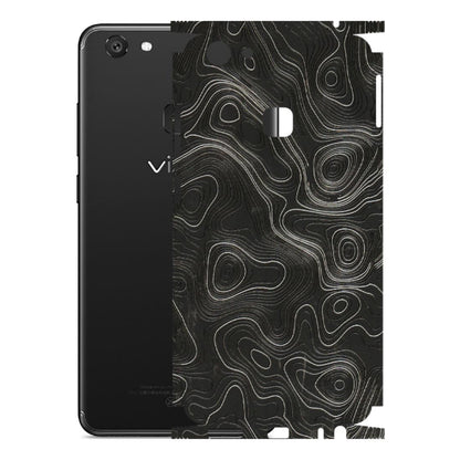 VIVO Y Series Phone Skins (All Models) - Abstract White Line Map - 3D Embossed Finish (L-269) Vivo Y79