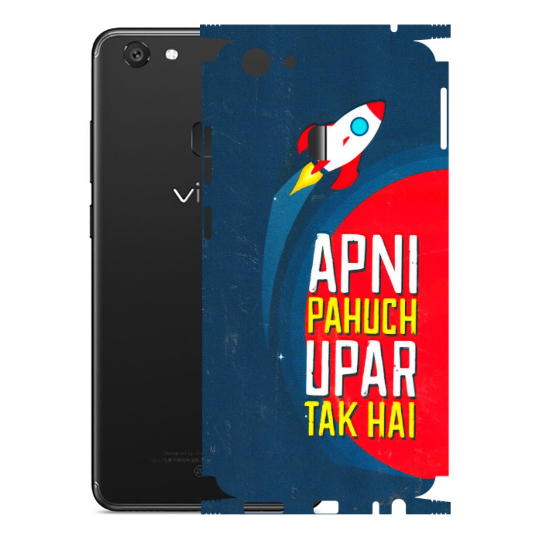 VIVO Y Series Phone Skins (All Models) - Apni Pahuch Upar Tak Hai - 3D Embossed Finish (L-276) Vivo Y79