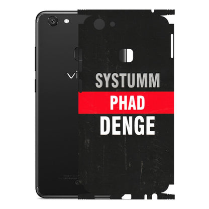 VIVO Y Series Phone Skins (All Models) - Systumm Phad Denge - 3D Embossed Finish (L-278) Vivo Y79