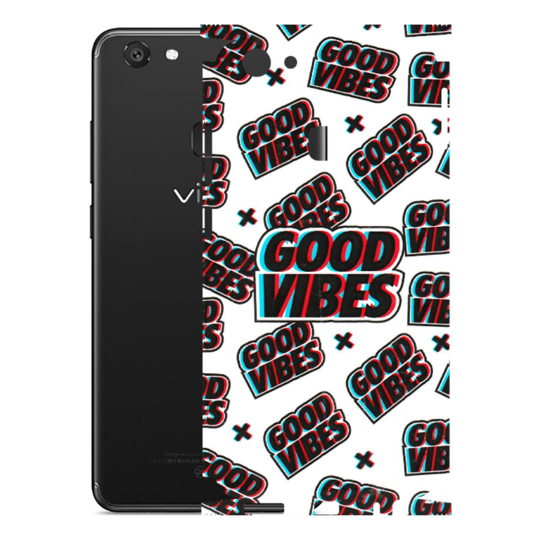 VIVO Y Series Phone Skins (All Models) - Good Vibes - 3D Embossed Finish (L-282) Vivo Y79