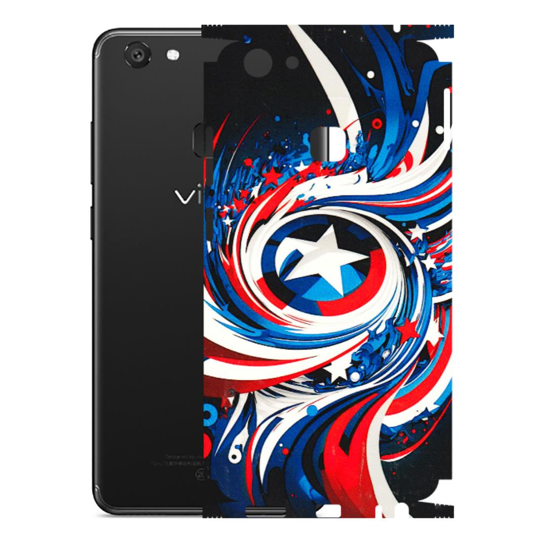 VIVO Y Series Phone Skins (All Models) - Captain America Logo - 3D Embossed Finish (L-307) Vivo Y79