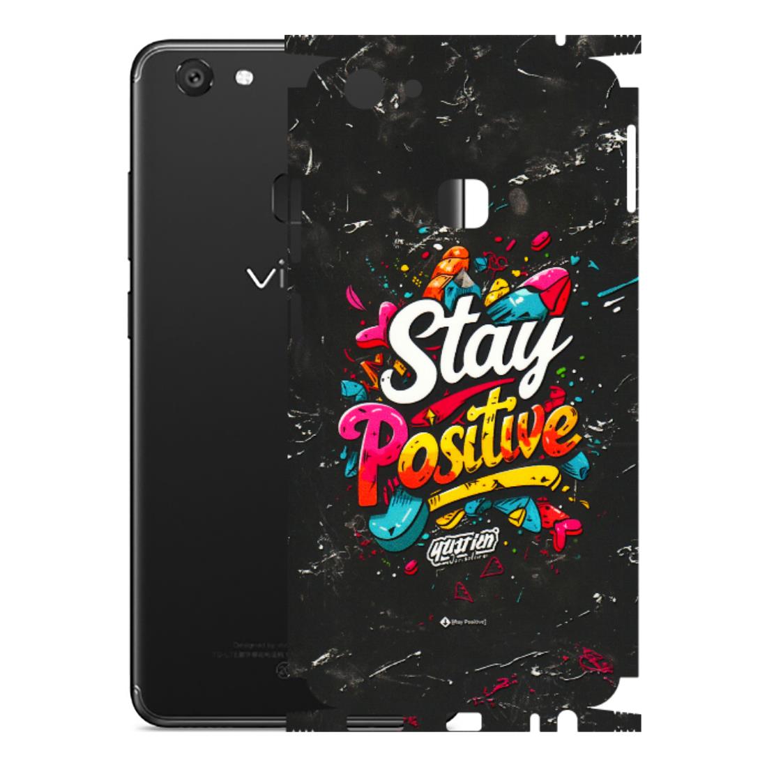 VIVO Y Series Phone Skins (All Models) - Stay Positive Black - 3D Embossed Finish (L-31) Vivo Y79