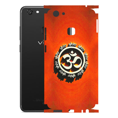 VIVO Y Series Phone Skins (All Models) - Aum Shiv Orange - 3D Embossed Finish (L-32) Vivo Y79