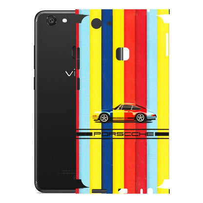 VIVO Y Series Phone Skins (All Models) - Multicolour Porche - 3D Embossed Finish (L-39) Vivo Y79
