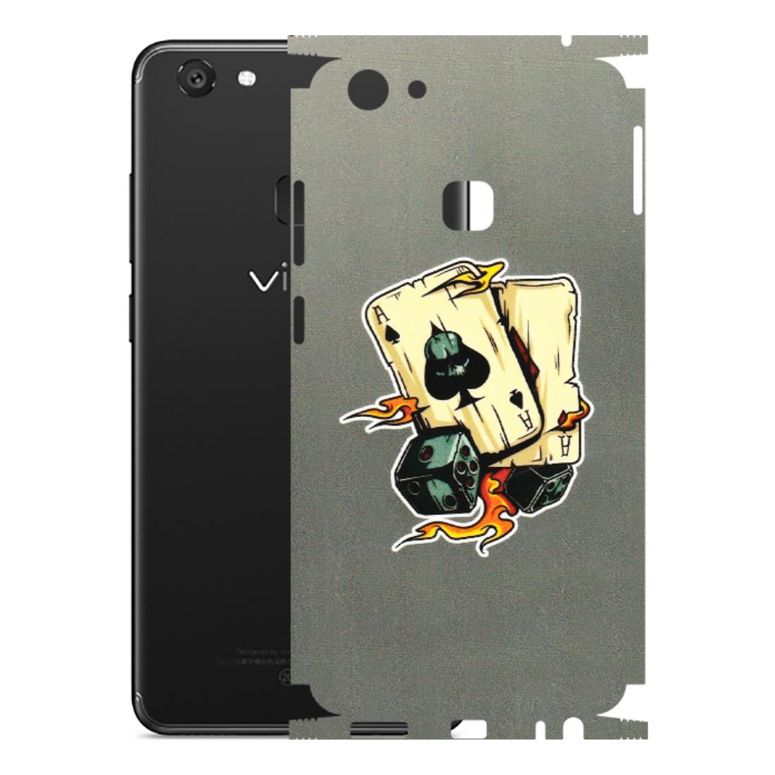VIVO Y Series Phone Skins (All Models) - Grey Cards Of Ace - 3D Embossed Finish (L-77) Vivo Y79