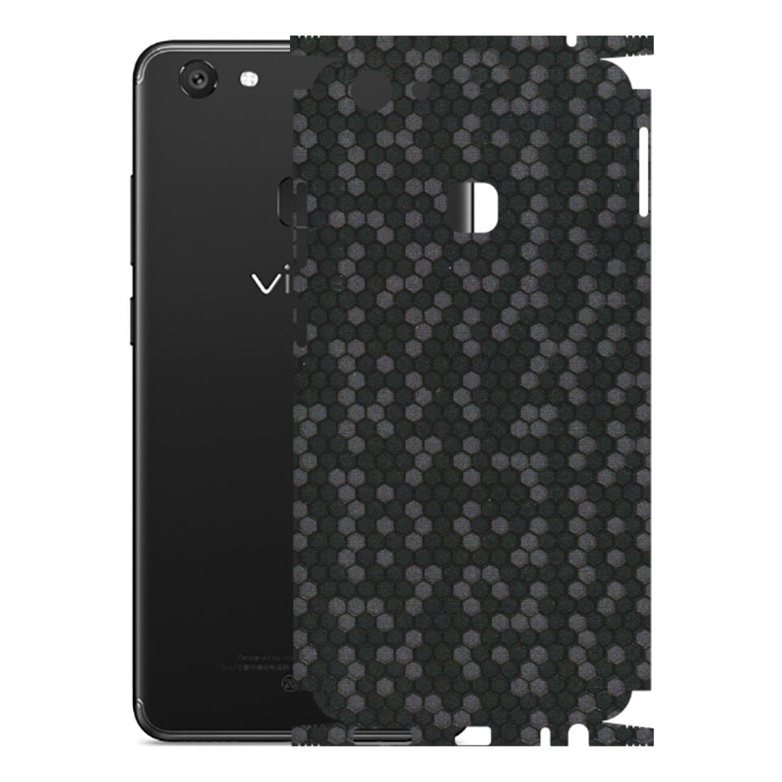 VIVO Y Series Phone Skins (All Models) - Black Grey Honeycomb Sober - 3D Embossed Finish (L-85) Vivo Y79