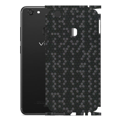 VIVO Y Series Phone Skins (All Models) - Black Grey Honeycomb Sober - 3D Embossed Finish (L-85) Vivo Y79