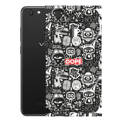 VIVO Y Series Phone Skins (All Models) - Dope Stay Classy Black Doodles - Matte Finish (M-126) Vivo Y79