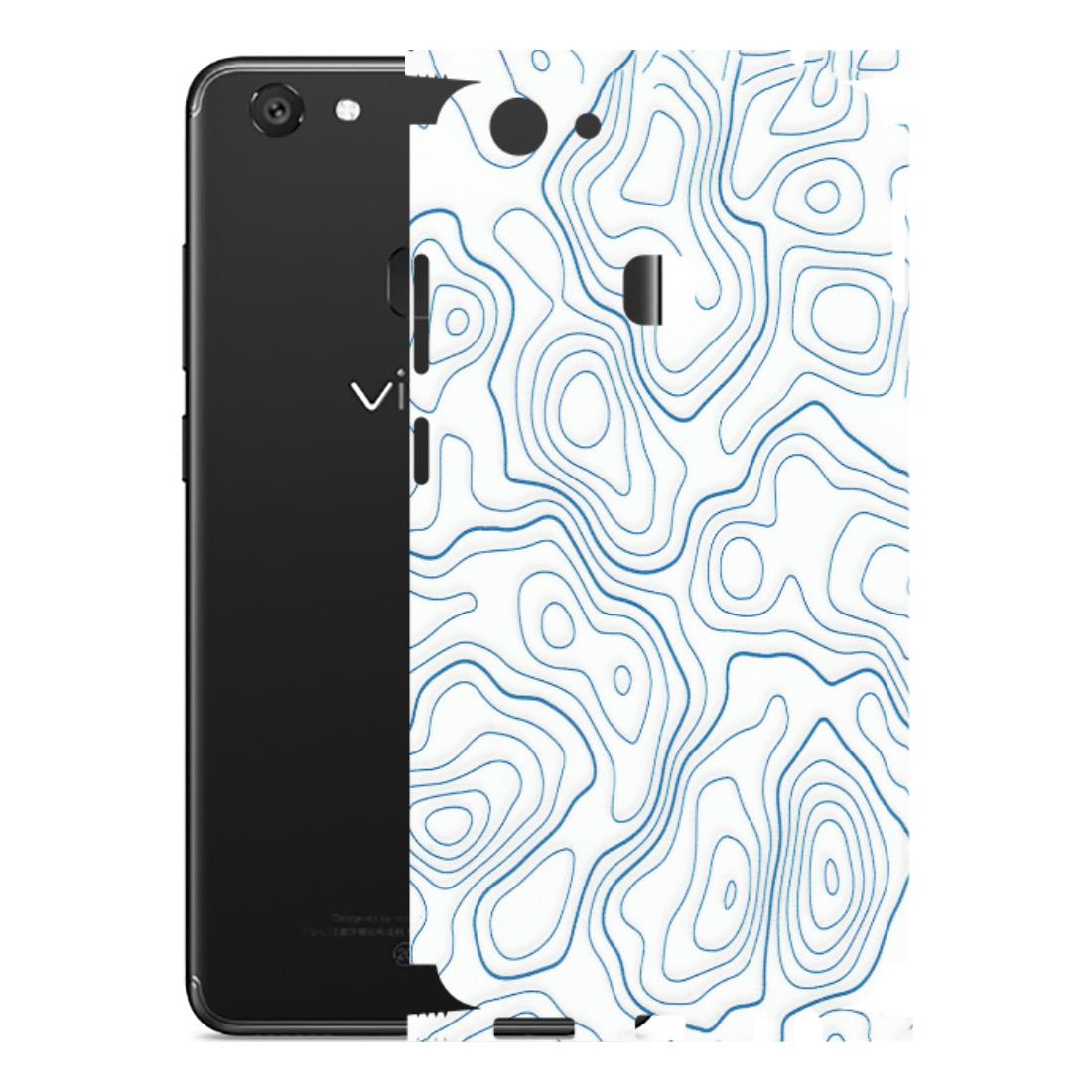 VIVO Y Series Phone Skins (All Models) - Blue And White Swirls - Matte Finish (M-139) Vivo Y79