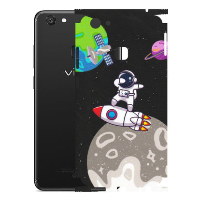 VIVO Y Series Phone Skins (All Models) - Astronaut Vibing Toon Running - Matte Finish (M-39) Vivo Y79