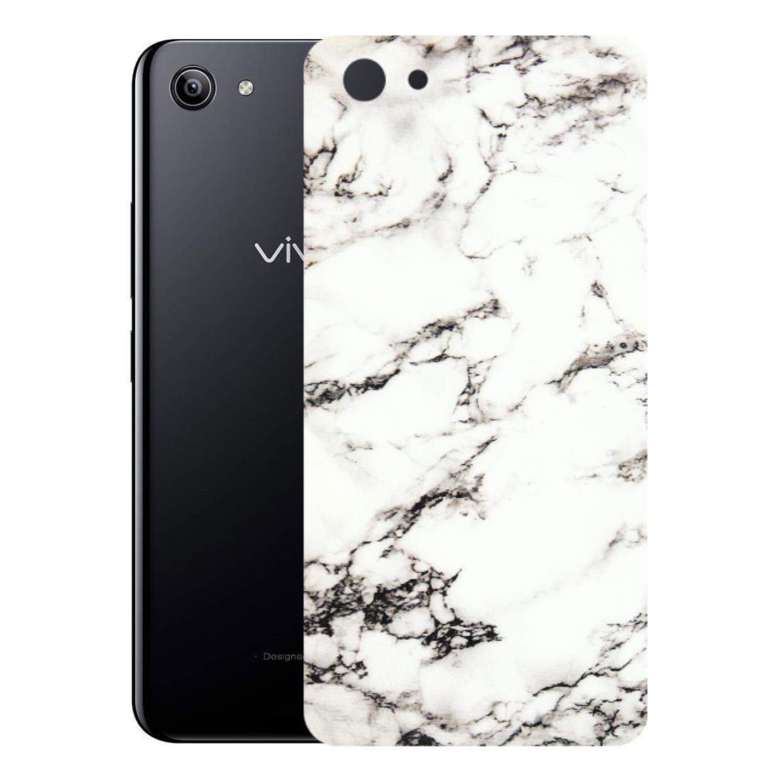 VIVO Y Series Phone Skins (All Models) - Black and White Marble Texture - 3D Embossed Finish (L-124) Vivo Y81I