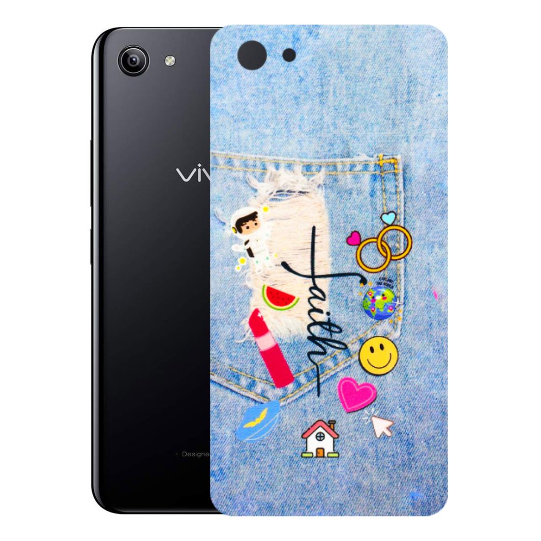 VIVO Y Series Phone Skins (All Models) - Denim Jeans Pocket - 3D Embossed Finish (L-134) Vivo Y81I