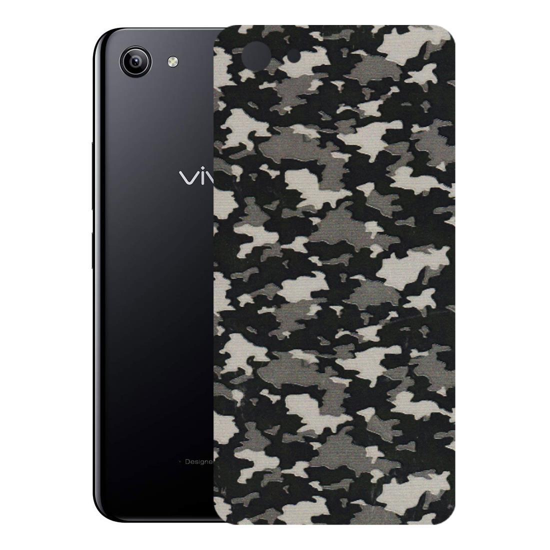VIVO Y Series Phone Skins (All Models) - Black/Grey Camoflaunge - 3D Embossed Finish (L-142) Vivo Y81I
