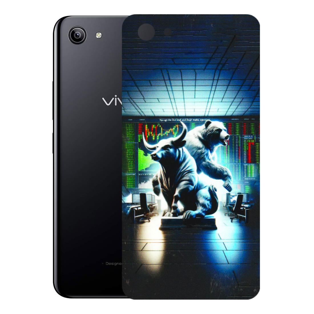 VIVO Y Series Phone Skins (All Models) - Stock Market Sensex Bear vs Bulls - 3D Embossed Finish (L-15) Vivo Y81I