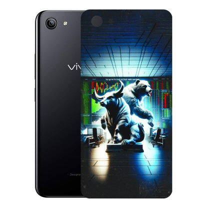 VIVO Y Series Phone Skins (All Models) - Stock Market Sensex Bear vs Bulls - 3D Embossed Finish (L-15) Vivo Y81I