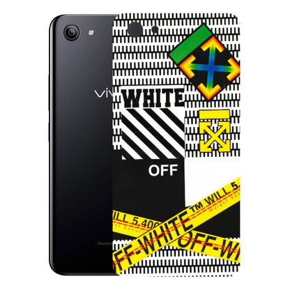 VIVO Y Series Phone Skins (All Models) - White Off Abstract - 3D Embossed Finish (L-172) Vivo Y81I