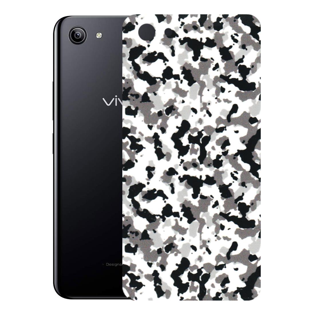 VIVO Y Series Phone Skins (All Models) - White Black Camouflage - 3D Embossed Finish (L-18) Vivo Y81I