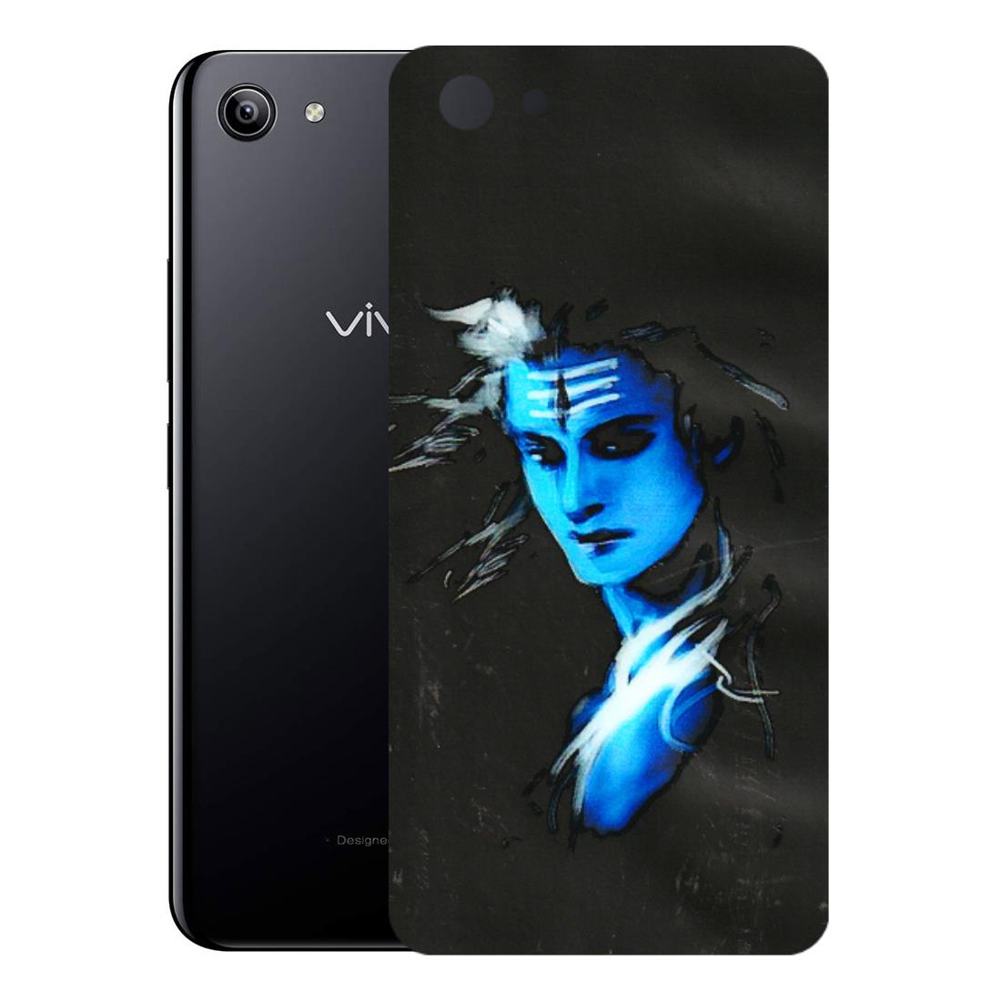 VIVO Y Series Phone Skins (All Models) - Har Har Mahadev Blue/Black - 3D Embossed Finish (L-185) Vivo Y81I