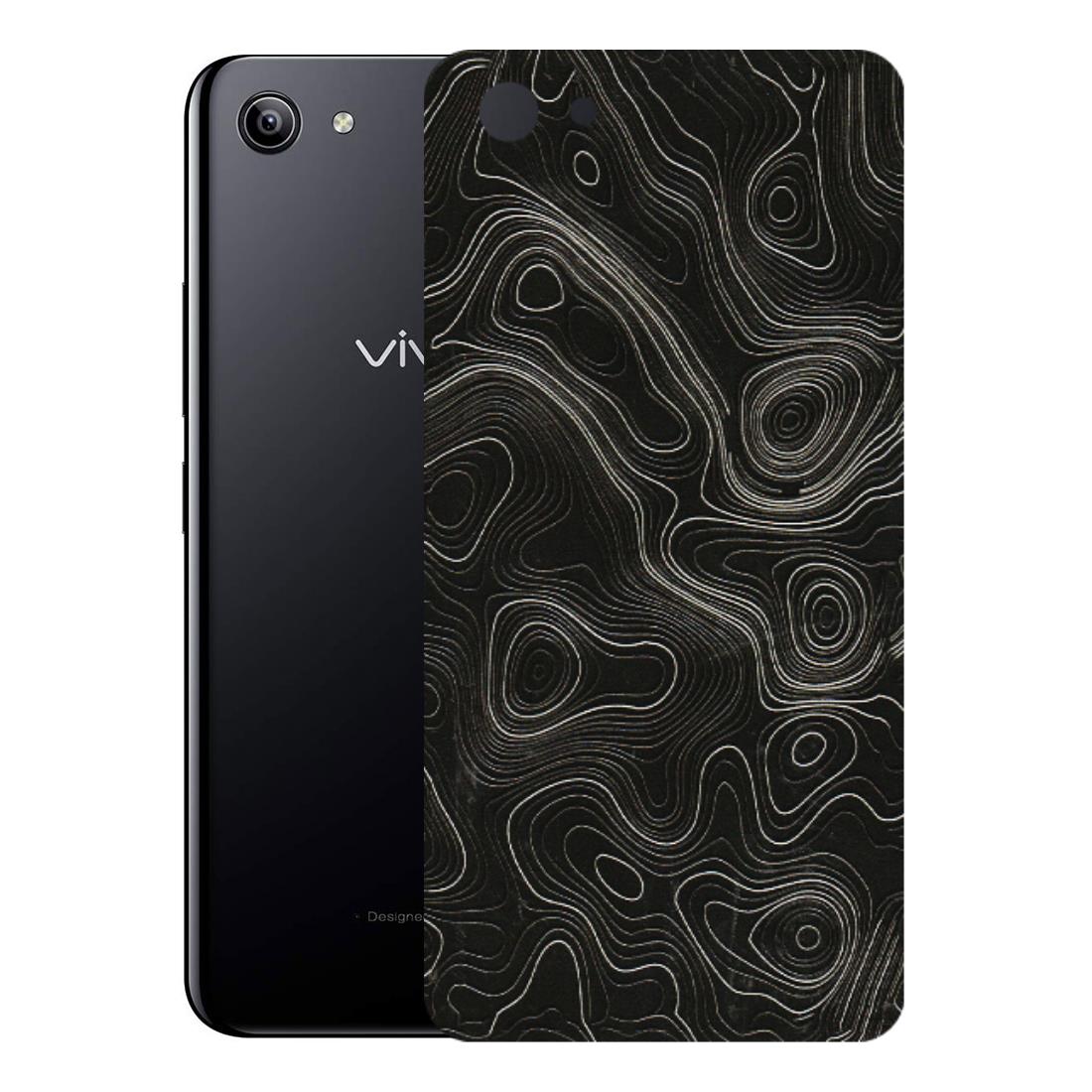 VIVO Y Series Phone Skins (All Models) - Black Swirl - 3D Embossed Finish (L-196) Vivo Y81I
