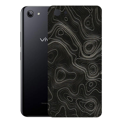 VIVO Y Series Phone Skins (All Models) - Black Swirl - 3D Embossed Finish (L-196) Vivo Y81I