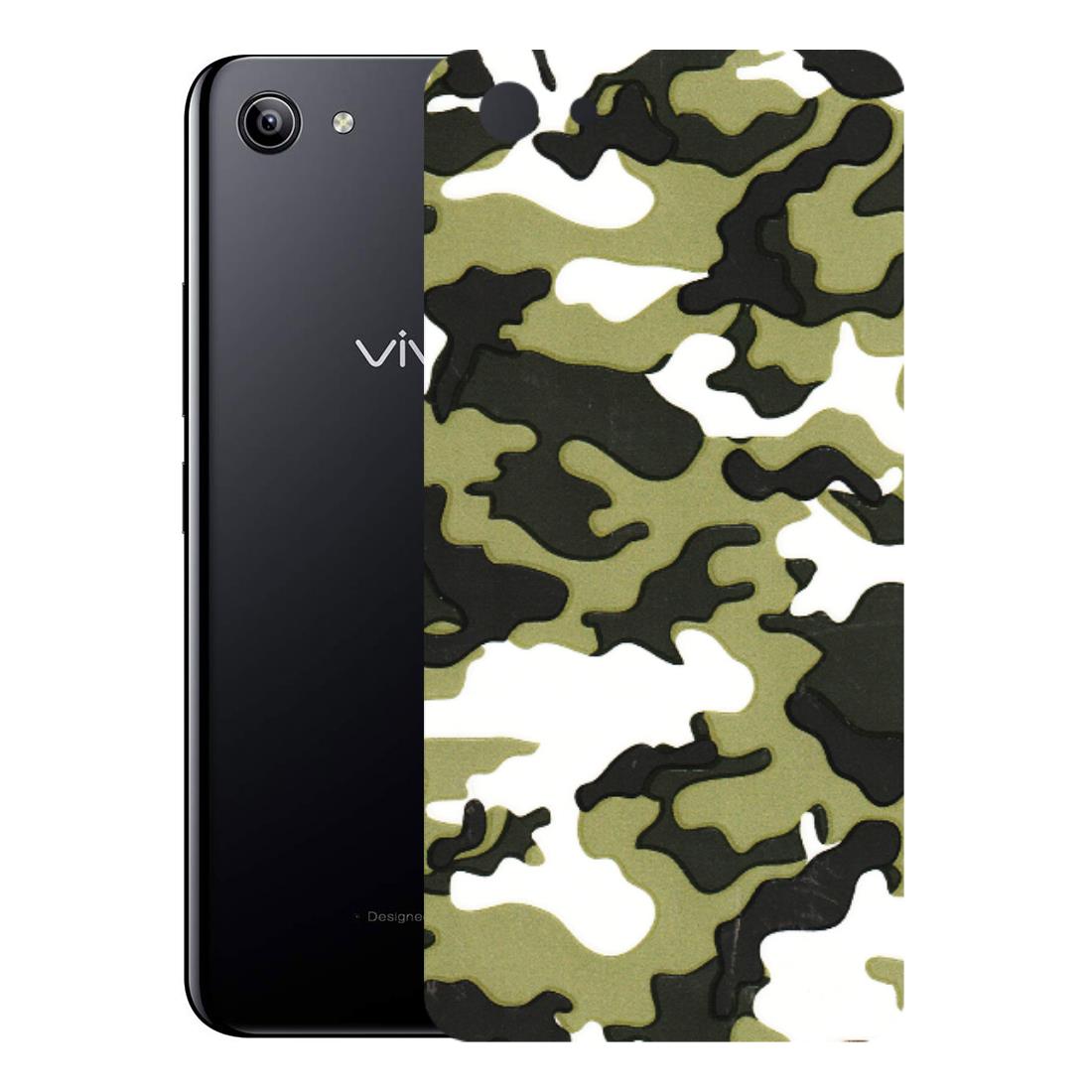 VIVO Y Series Phone Skins (All Models) - Camouflages White And Green - 3D Embossed Finish (L-243) Vivo Y81I
