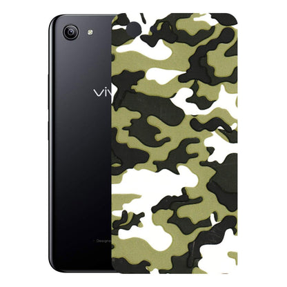 VIVO Y Series Phone Skins (All Models) - Camouflages White And Green - 3D Embossed Finish (L-243) Vivo Y81I