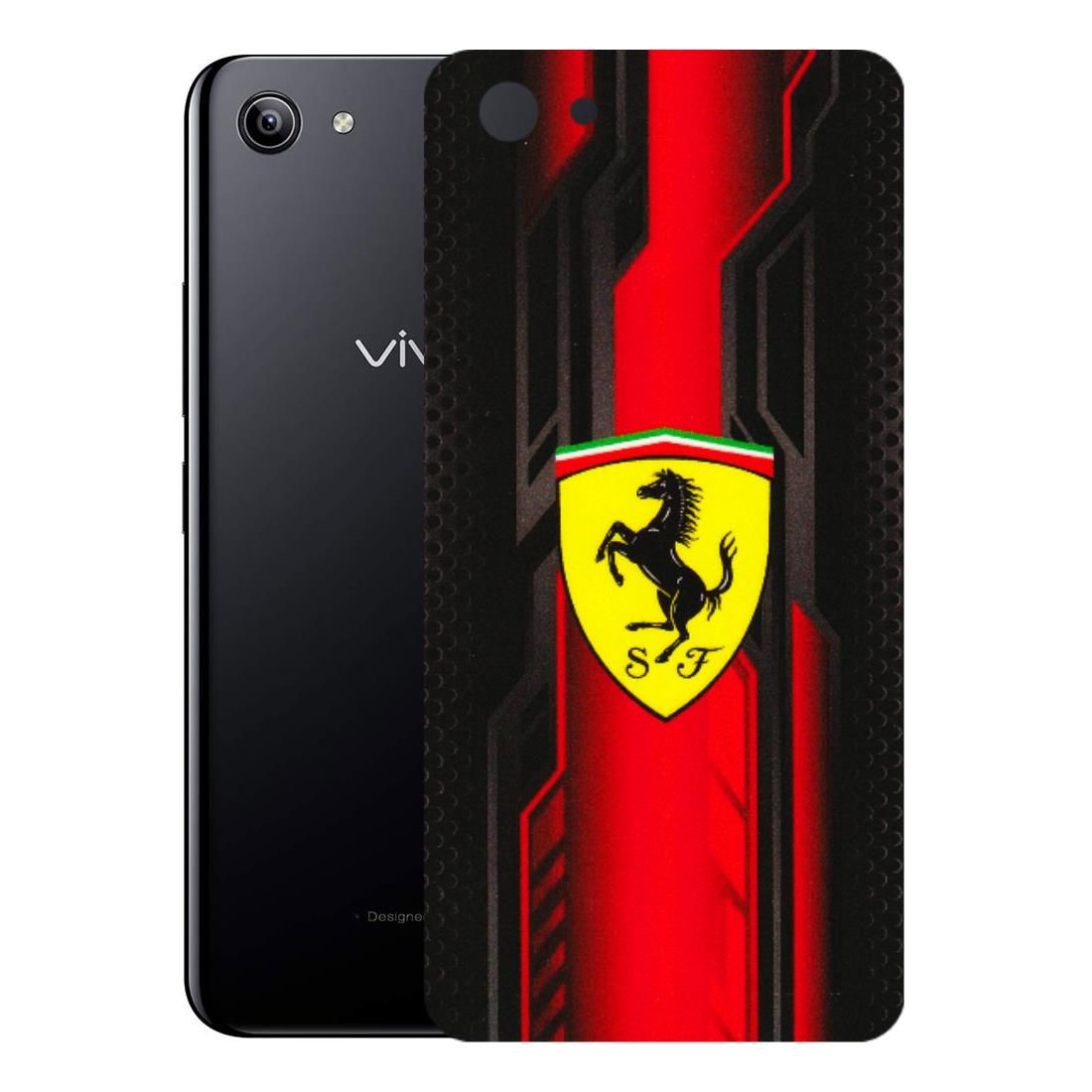 VIVO Y Series Phone Skins (All Models) - Black Ferrari Logo - 3D Embossed Finish (L-253) Vivo Y81I