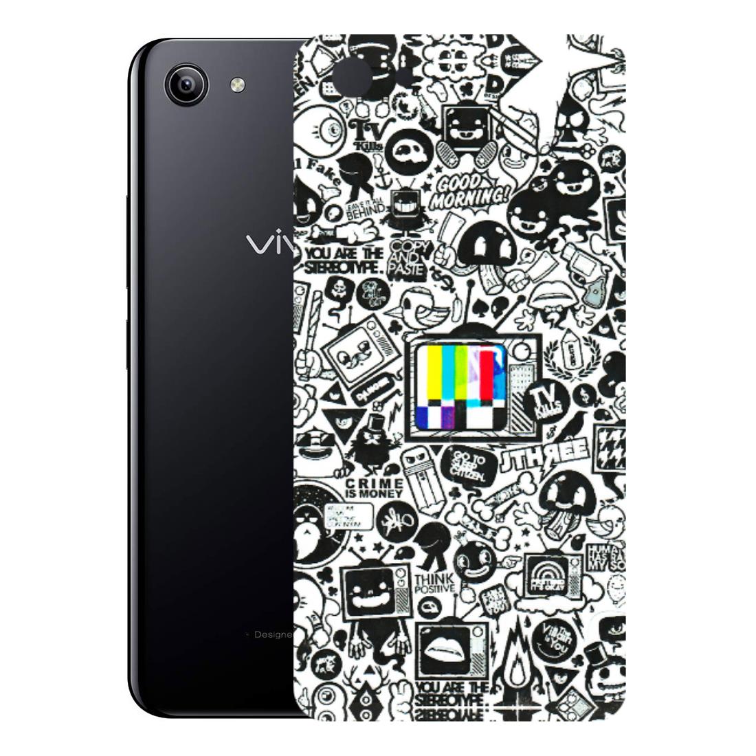 VIVO Y Series Phone Skins (All Models) - Doodles Positive Art - 3D Embossed Finish (L-263) Vivo Y81I