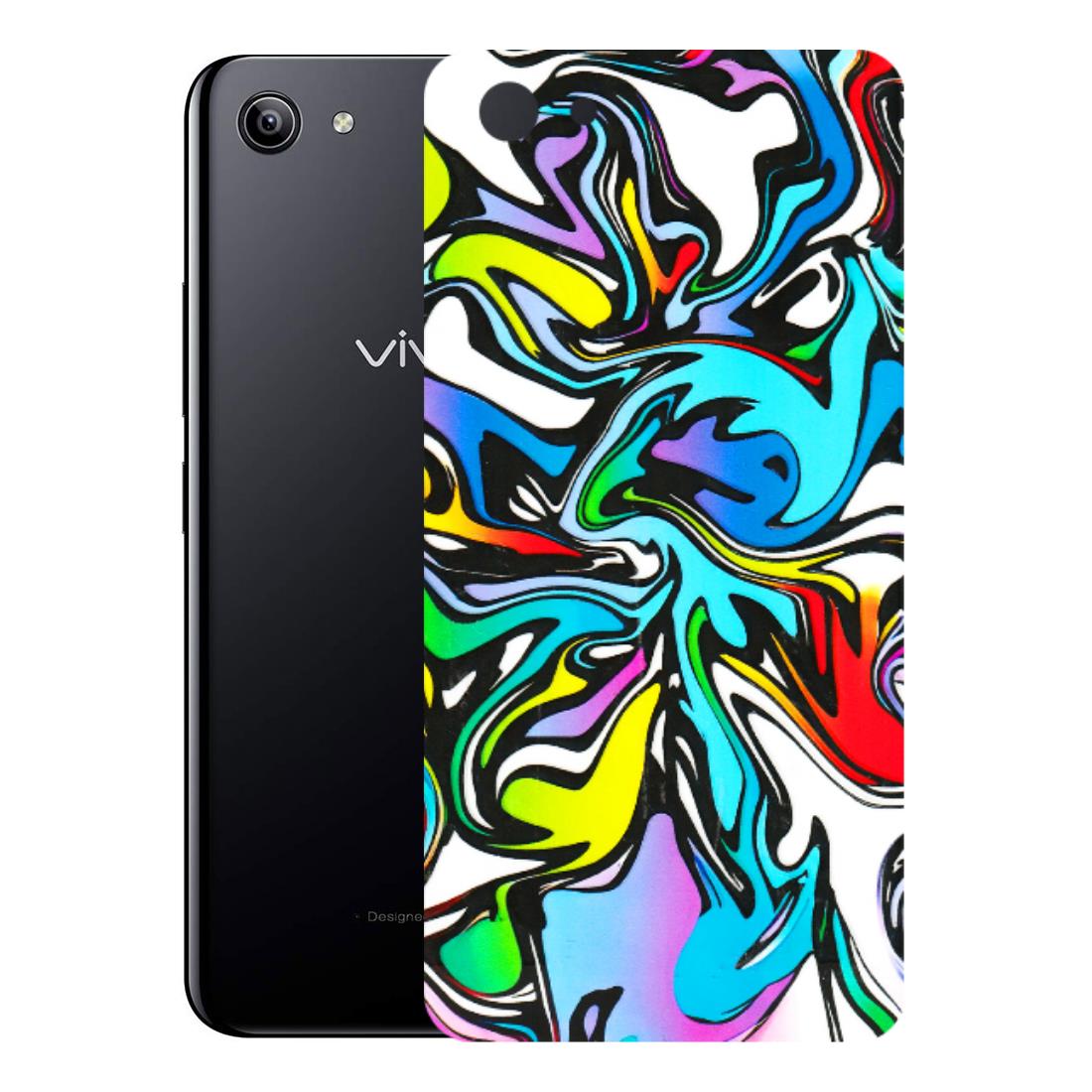 VIVO Y Series Phone Skins (All Models) - Abstract Colour Paints - 3D Embossed Finish (L-271) Vivo Y81I
