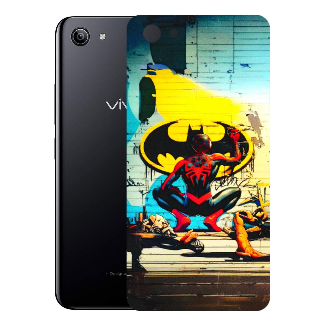 VIVO Y Series Phone Skins (All Models) - New Spiderman Bat Logo - 3D Embossed Finish (L-309) Vivo Y81I