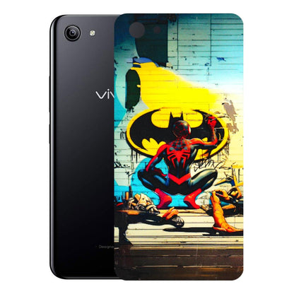 VIVO Y Series Phone Skins (All Models) - New Spiderman Bat Logo - 3D Embossed Finish (L-309) Vivo Y81I
