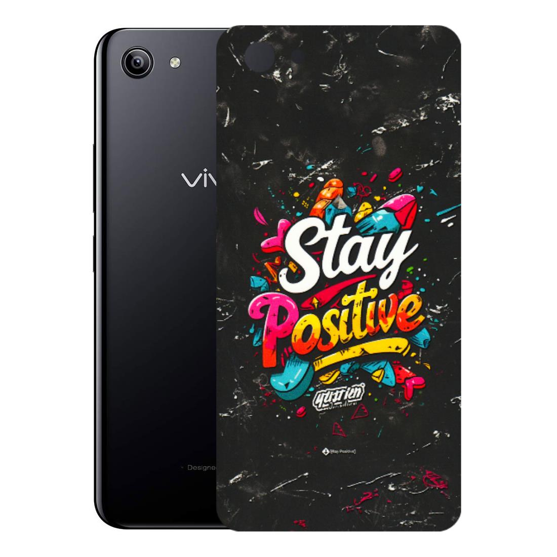 VIVO Y Series Phone Skins (All Models) - Stay Positive Black - 3D Embossed Finish (L-31) Vivo Y81I