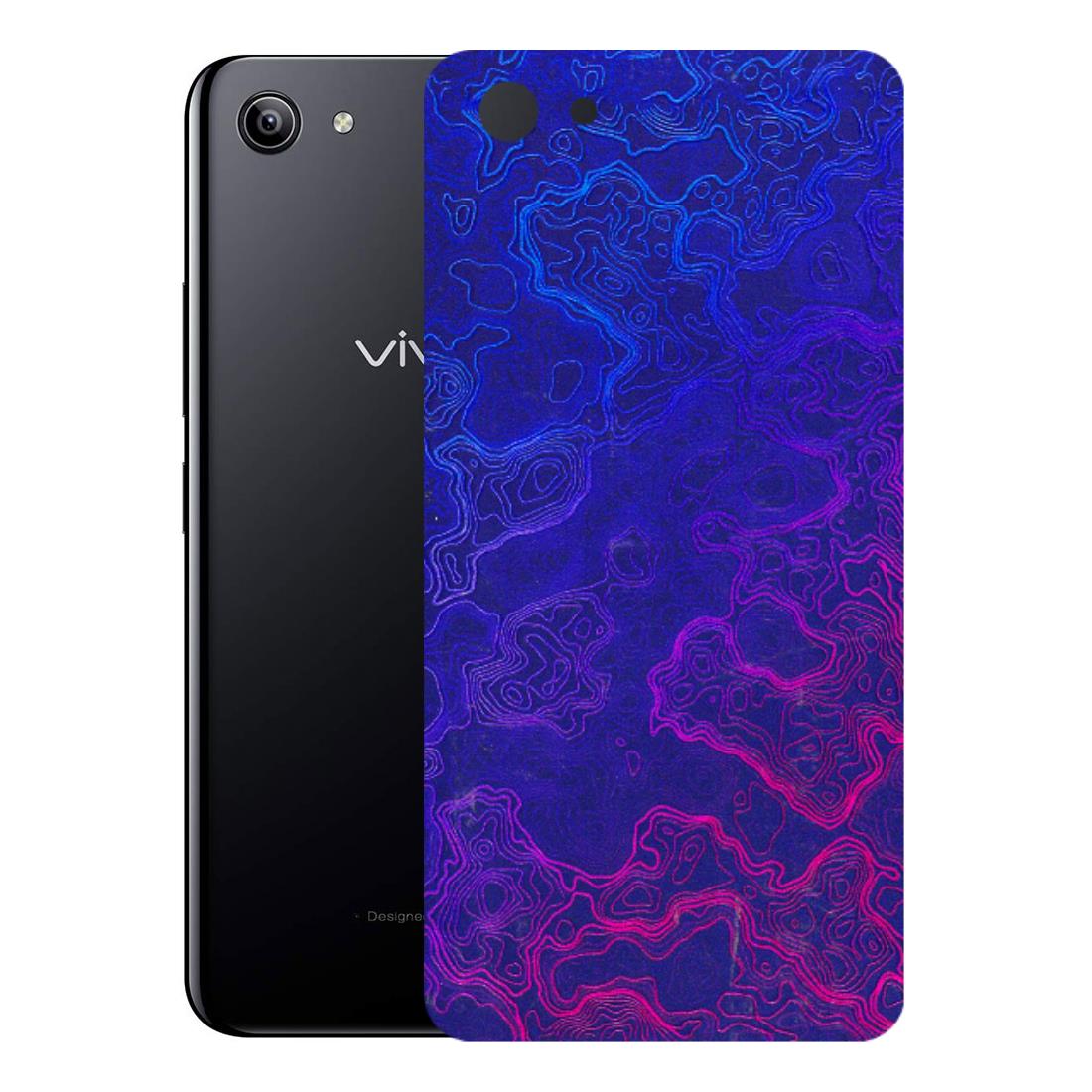 VIVO Y Series Phone Skins (All Models) - Purple Ripples Swirl - 3D Embossed Finish (L-314) Vivo Y81I
