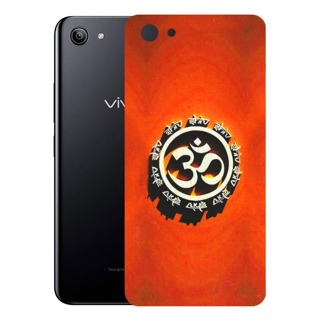 VIVO Y Series Phone Skins (All Models) - Aum Shiv Orange - 3D Embossed Finish (L-32) Vivo Y81I