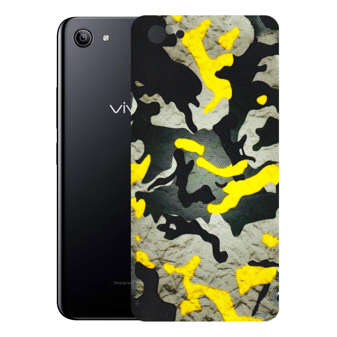 VIVO Y Series Phone Skins (All Models) - Yellow Camouflage - 3D Embossed Finish (L-61) Vivo Y81I