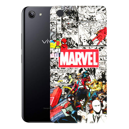 VIVO Y Series Phone Skins (All Models) - Marvel Colorful Comic - 3D Embossed Finish (L-64) Vivo Y81I